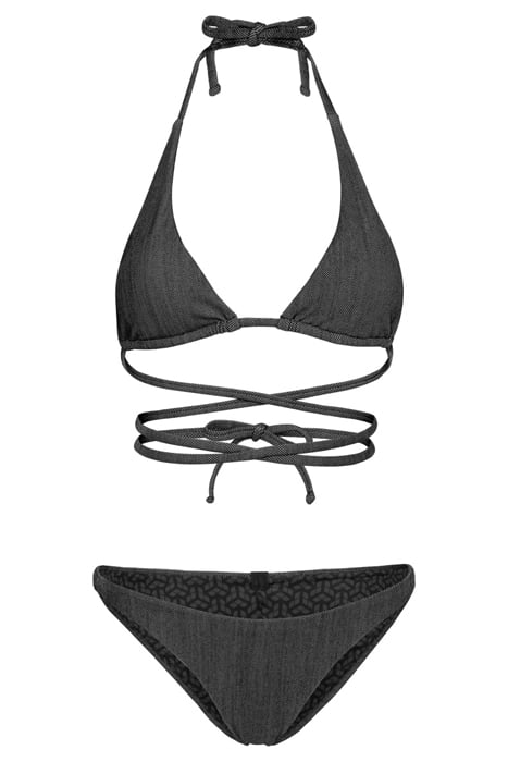WOMEN'S ARENA TECH WOOL TRIANGLE BIKINI BLACK 4