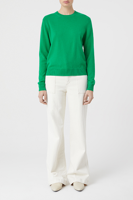 CREW NECK LONG SLEEVE GREEN PATINA 3