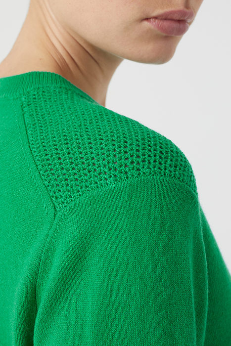 CREW NECK LONG SLEEVE GREEN PATINA 5