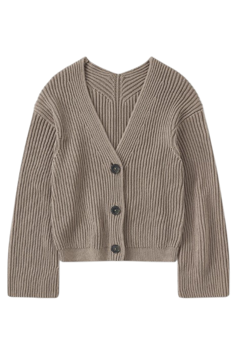 V CARDIGAN LONG SLEEVE BROWN SUGAR 4