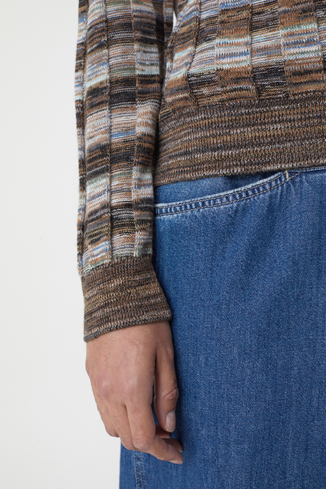 V NECK LONG SLEEVE MULTI COLOR 6