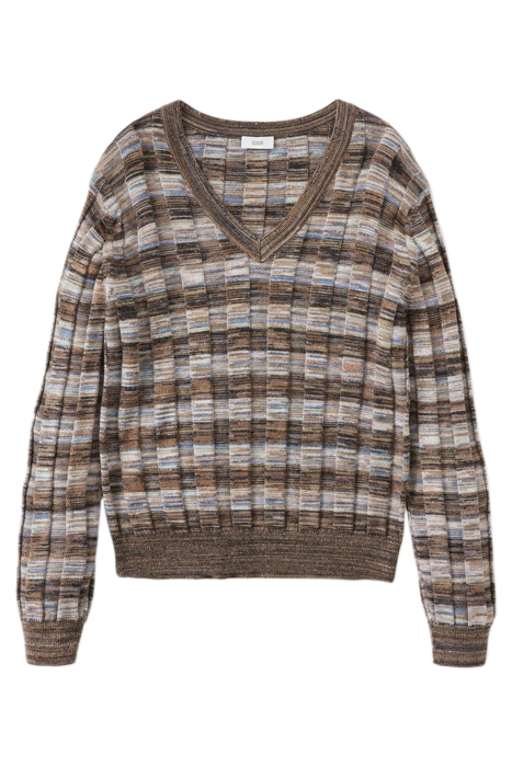 V NECK LONG SLEEVE MULTI COLOR 4