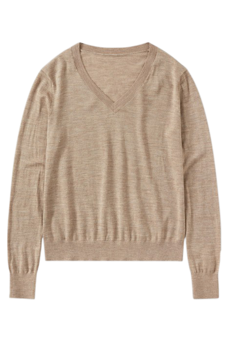 V NECK LONG SLEEVES BROWN SUGAR 4