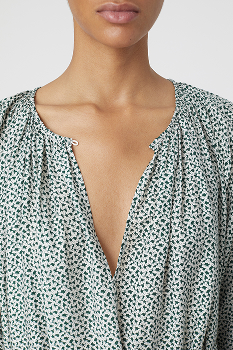 SHORT BELTED DRESS FERN GREEN 8