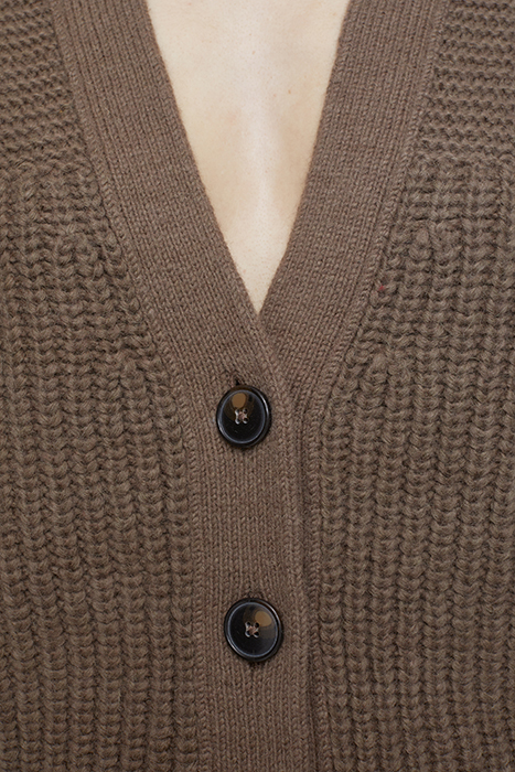 V CARDIGAN LONG SLEEVE OLD PINE 6