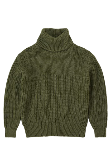 CHUNKY ROLL NECK INDUSTRIAL GREEN 4