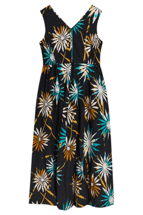 GIGI LINEN BLEND MAXI DRE BLACK PRINTED 3