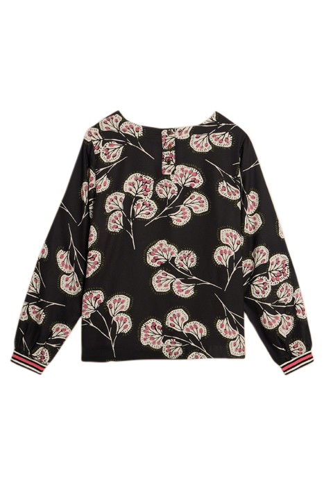 IRIS ECO VERO TOP BLACK PRINTED 3
