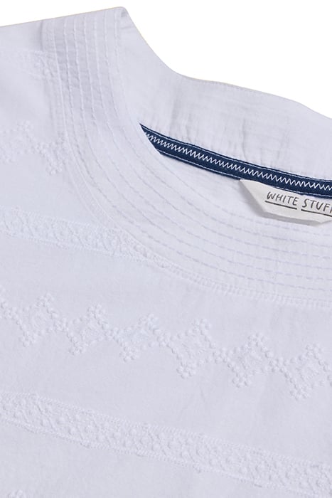WEAVER EMBROIDERED TOP BRILLIANT WHITE 4