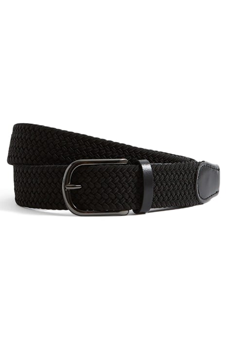 ELMONT-WOVEN BELT BLACK 1