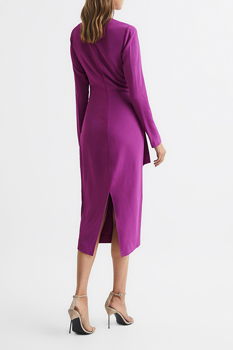 VALENTINA-TIE DRESS MAGENTA 2