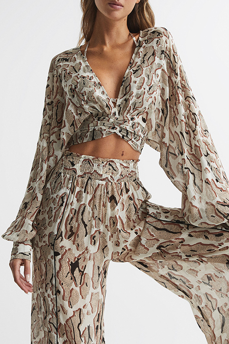 DENNY-PRINT WIDE-LEG & FLARED PANTS PRINT 6