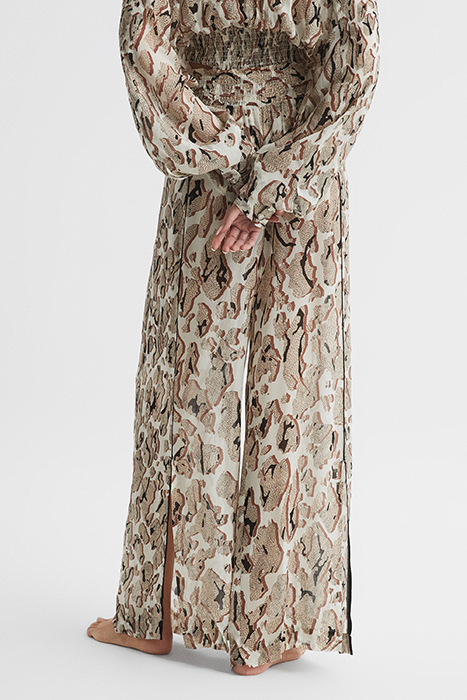 DENNY-PRINT WIDE-LEG & FLARED PANTS PRINT 2