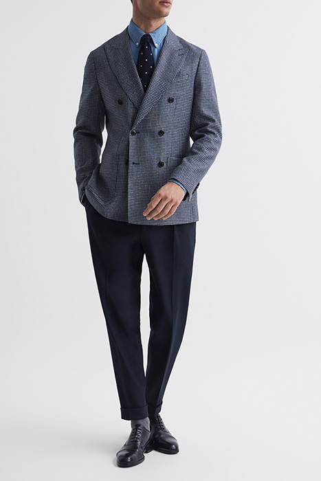 MONUMENT-DB DOUBLE BREASTED COAT BLUE 3