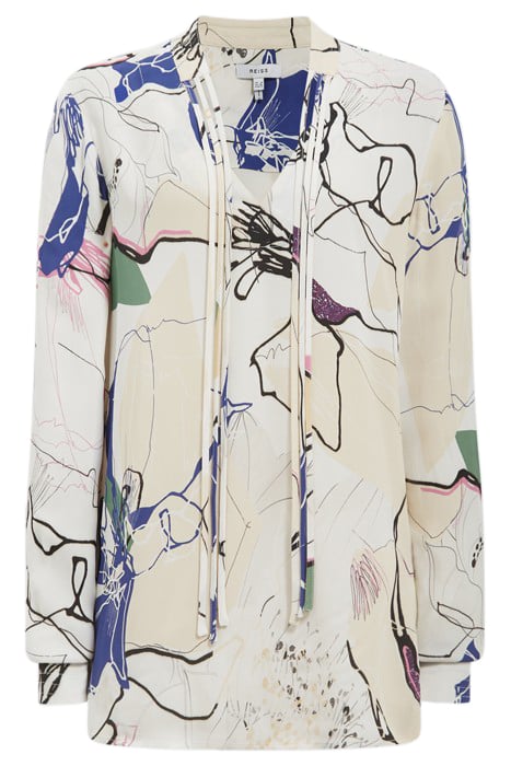 MEL-ABSTRACT BLOUSE IVORY 4