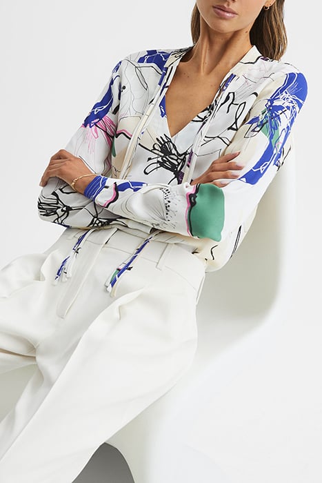 MEL-ABSTRACT BLOUSE IVORY 5