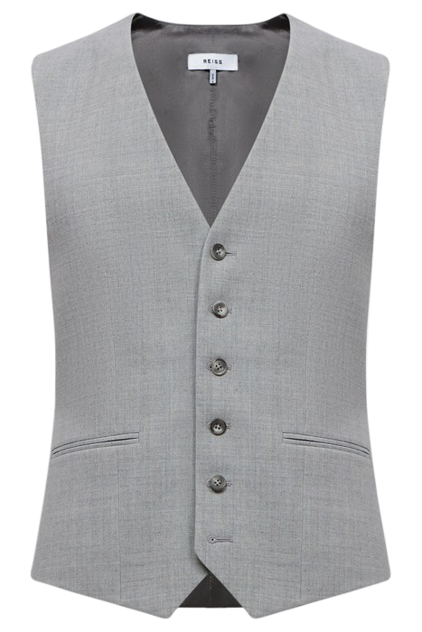 ARROW-TEXTURED WAISTCOAT GREY 4