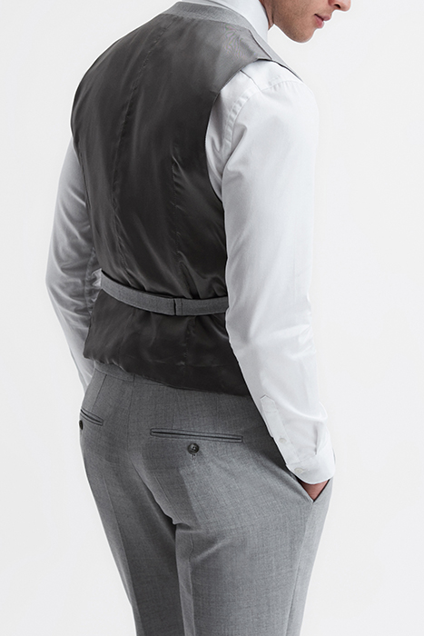 ARROW-TEXTURED WAISTCOAT GREY 7