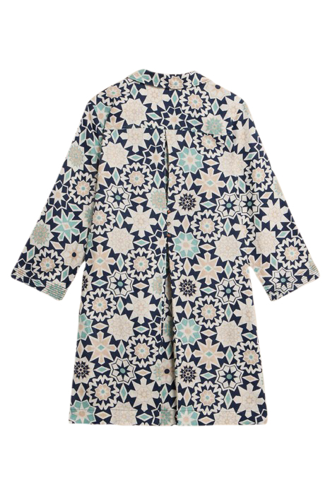 BLAIRE LINEN TUNIC NAVY PRINTED 2