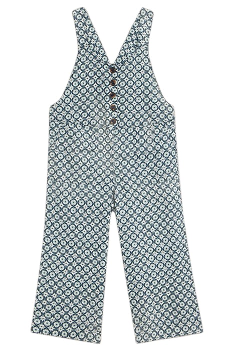 VIOLA LINEN DUNGAREE GREEN PRINTED 2