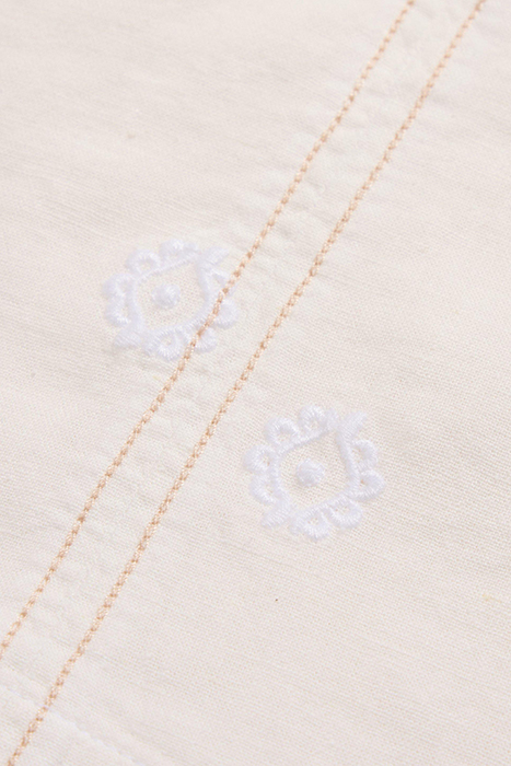 ELODIE LINEN BLEND TOP NATURAL WHITE 4