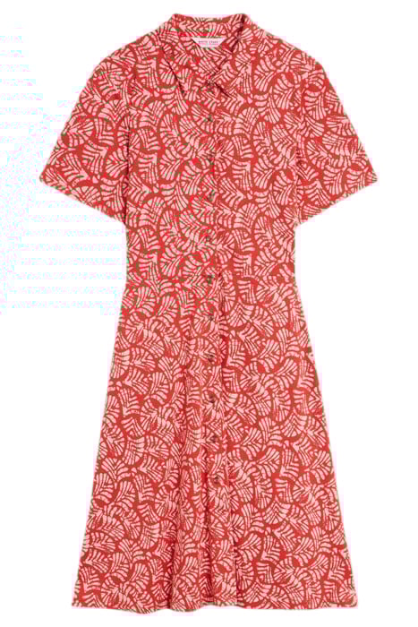 RIA JERSEY SHIRT DRE RED PRINTED 2