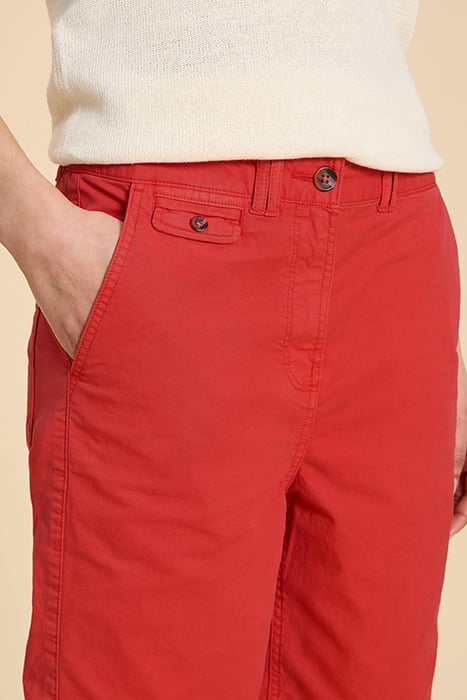 HAYLEY CHINO SHORTS BRIGHT RED 3