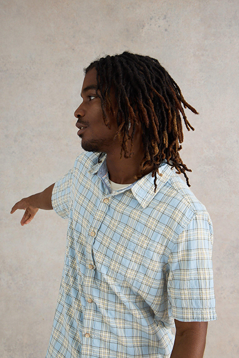 MADRAS CHECK SHIRT BLUE 3