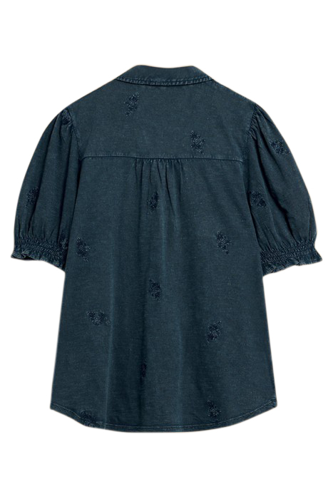 PENELOPE EMBROIDERED SHIRT INDIGO BLUE 2