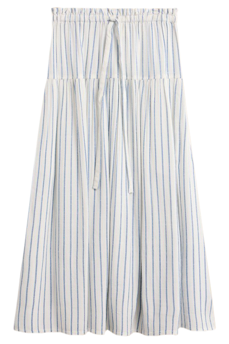 SEEMA ECO VERO STRIPE SKIRT IVORY 2