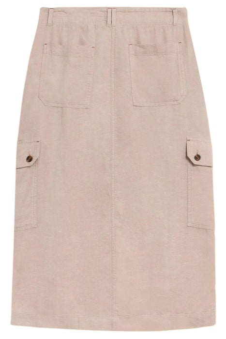 ARABELLA LINEN BLEND SKIRT LIGHT NATURAL 3