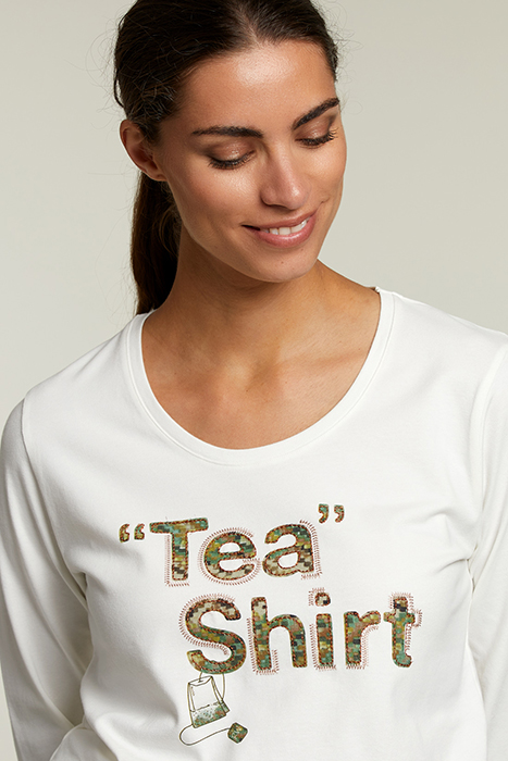 ECRU CREW NECK T-SHIRT 4