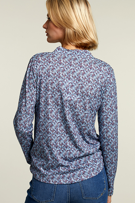 BLUE/PURPLE V-NECK T-SHIRT 2