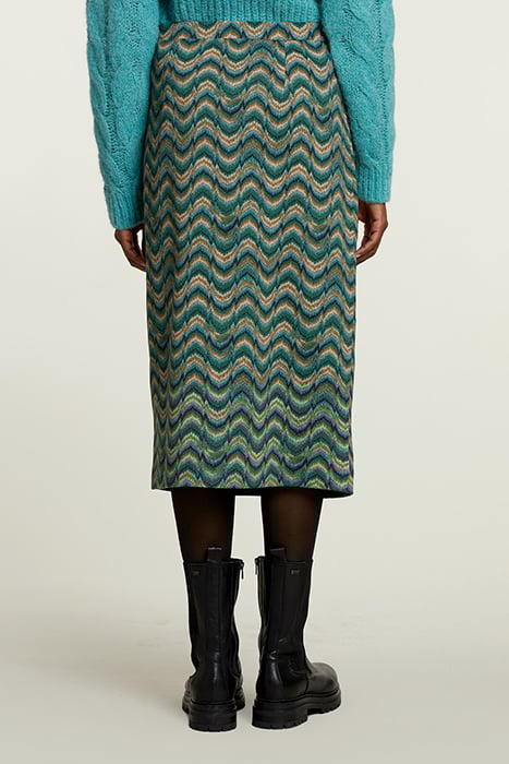 MULTI JACQUARD MIDI SKIRT 2