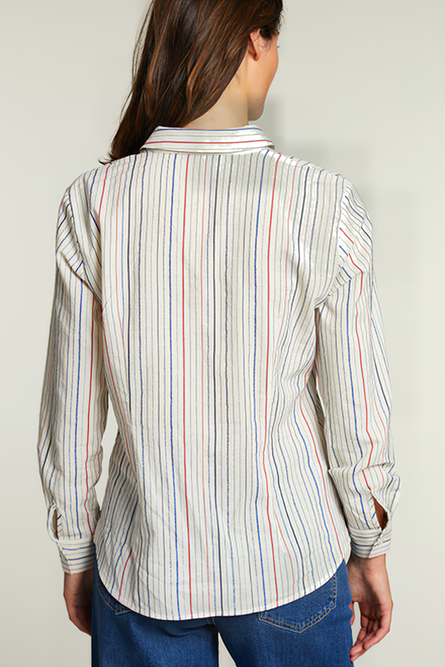 MULTI STRIPED BLOUSE WITH BUTTONS 2