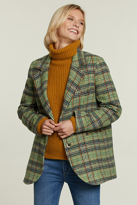 MULTI CHECKED BLAZER 1