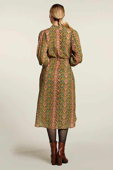 MULTI FANTASY V-NECK DRESS 2