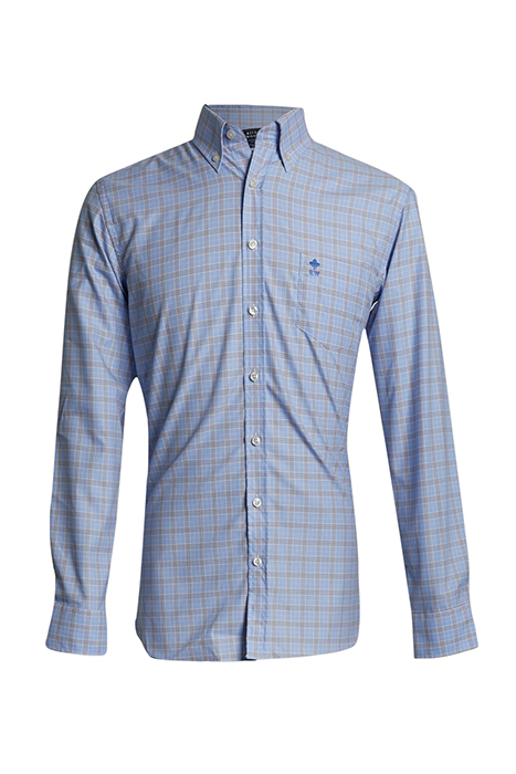 CUSTOM FIT CHECKED SHIRT WITH POCKET MULTI 3