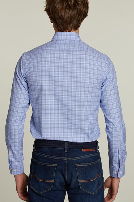 CHECKED SHIRT BLUE/WHITE - S 2
