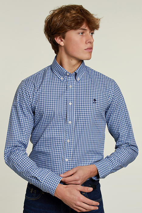 CUSTOM FIT CHECKED SHIRT MULTI 1