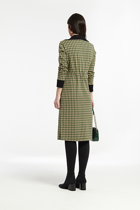 JACQUARD KNIT HIGH NECK AITA6 TOP GREEN 2