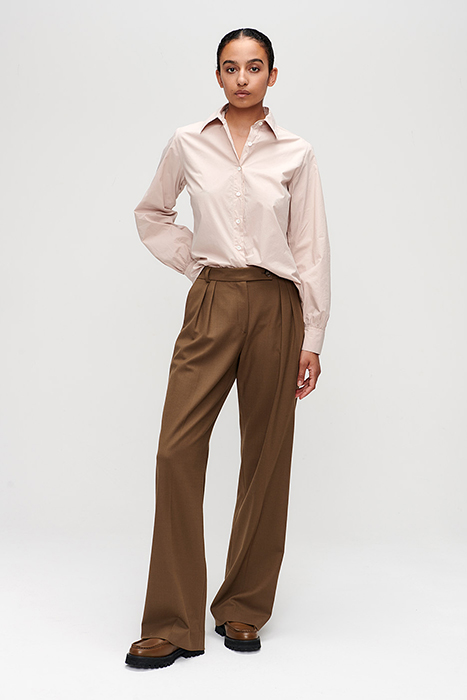 MARGE POPLIN BLOUSE BLUSH by Zenggi
