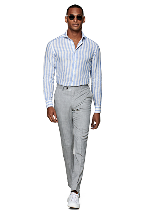 LIGHT GREY SOHO TROUSERS 2