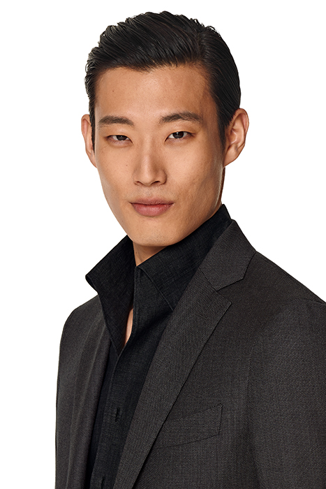 DARK GREY BIRD'S EYE TAILORED FIT SIENNA SUIT JACKET 7