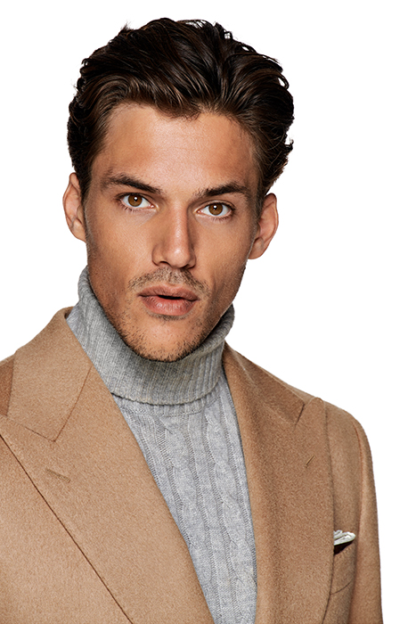 MID BROWN TAILORED FIT HAVANA BLAZER 5