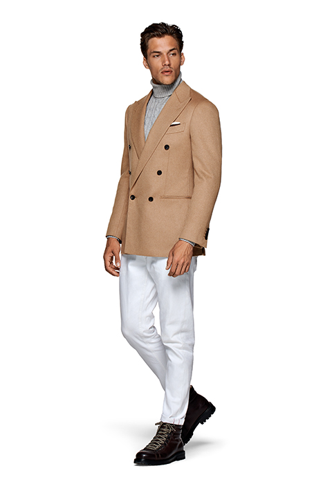 MID BROWN TAILORED FIT HAVANA BLAZER 4