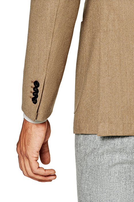 LIGHT BROWN TAILORED FIT HAVANA BLAZER 9