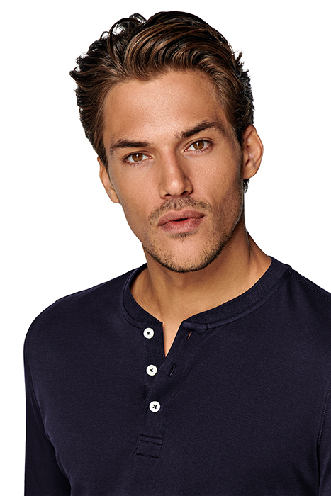 NAVY HENLEY T-SHIRT 5
