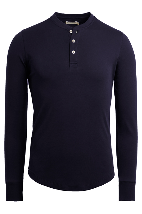 NAVY HENLEY T-SHIRT 3