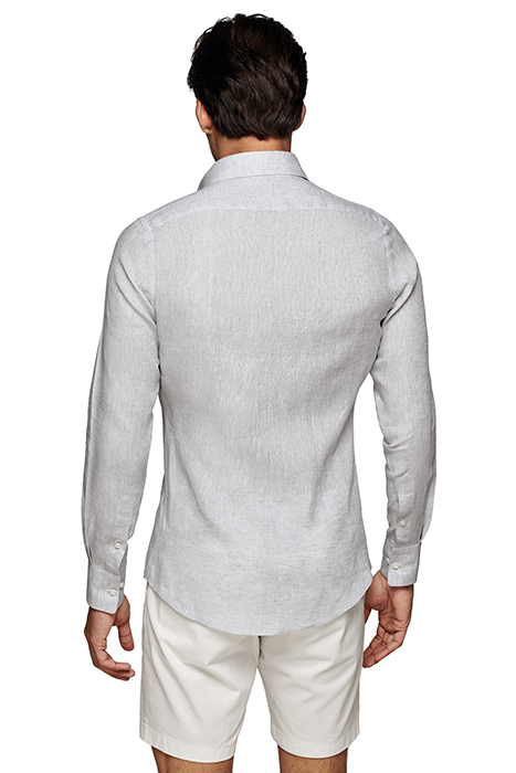 LIGHT GREY SLIM FIT SHIRT 2